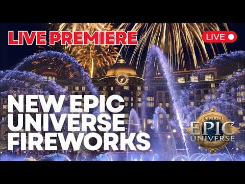 NEW Epic Universe Fireworks Show Opening Night | Universal Celestial Goodnight